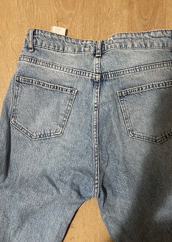 Gri Mavi Salaş Midi Boy Kadın Kot Pantolon - Görsel 3