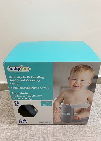 Gri Babyjem Bebek Mama Sandalyesi - Görsel 5