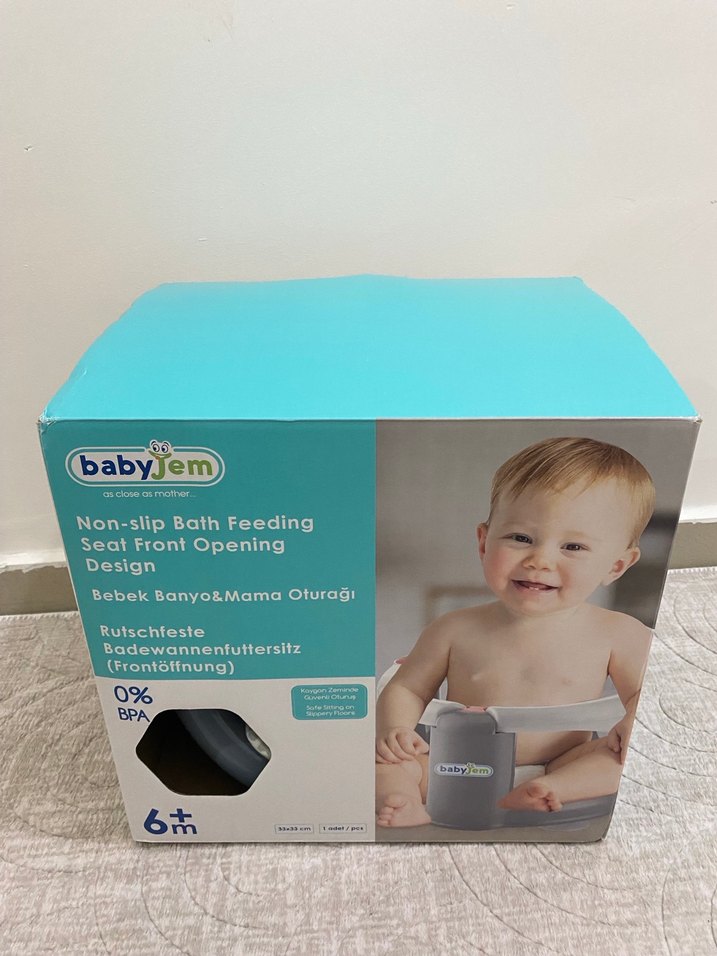 Gri Babyjem Bebek Mama Sandalyesi - Görsel 5