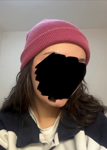 Gül kurusu  Kadın Örgü Bere - Görsel 3