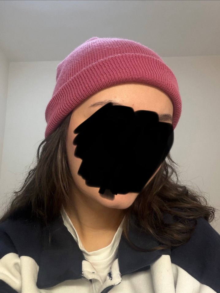 Gül kurusu  Kadın Örgü Bere - Görsel 3