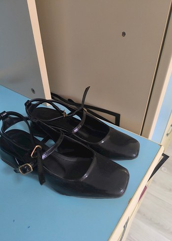 Siyah Topuklu Platform Ayakkabı - Görsel 5