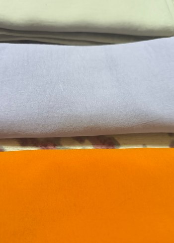 Kadın Renkli pamuk şal 3 lü - Görsel 2