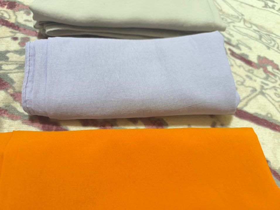 Kadın Renkli pamuk şal 3 lü - Görsel 2