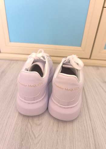 Beyaz Platform Topuklu Kadın Spor Ayakkabı - Görsel 5