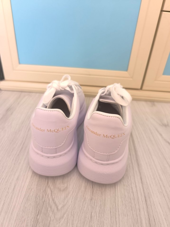 Beyaz Platform Topuklu Kadın Spor Ayakkabı - Görsel 5