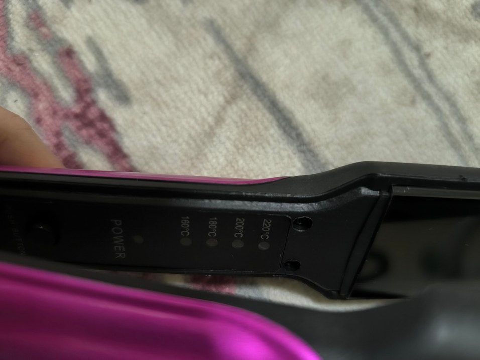 Parlak Pembe Saç Düzleştirici - Görsel 5