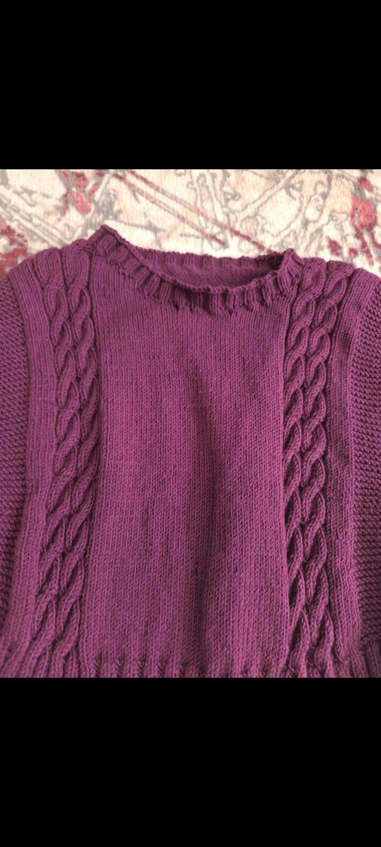 Bordo Örgü Kolsuz Kadın Süveter - Görsel 2