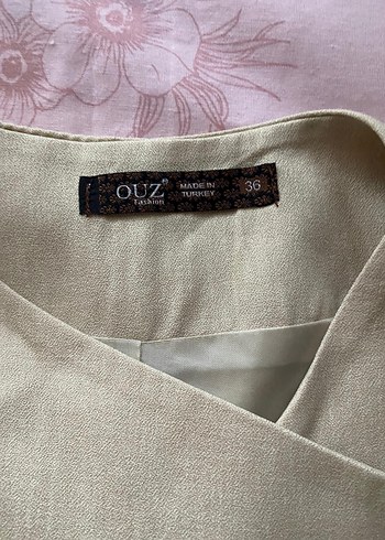 Bej Keten Düğmeli Kolsuz Kadın Yelek - Görsel 3