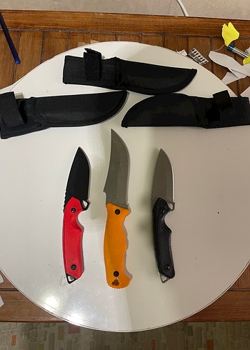 Renkli Saplı Kamp Bıçakları Seti - Görsel 2