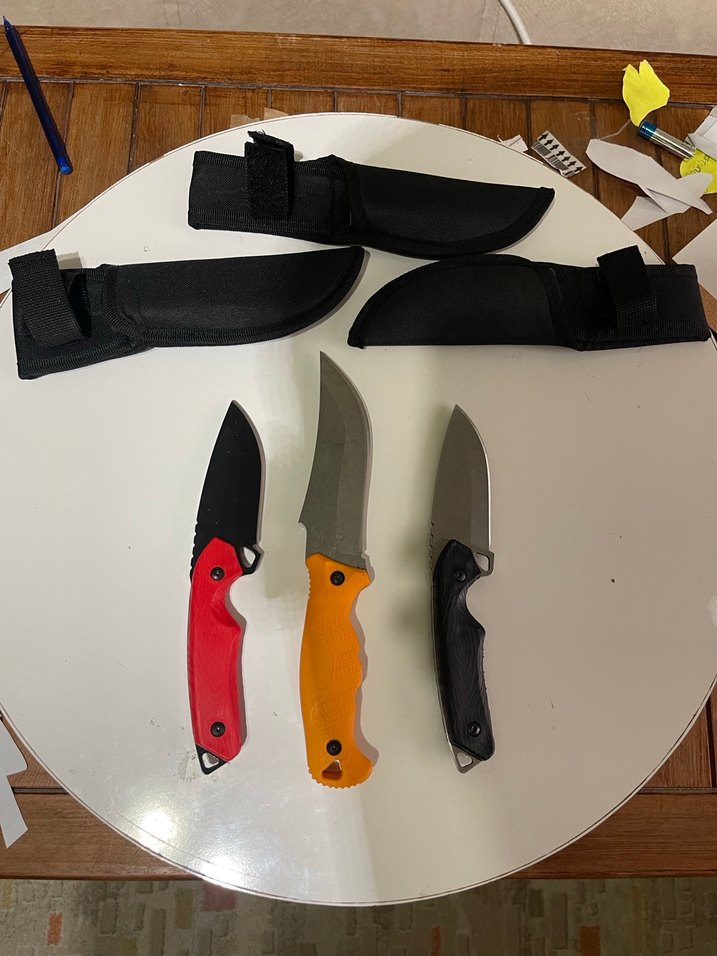 Renkli Saplı Kamp Bıçakları Seti - Görsel 2