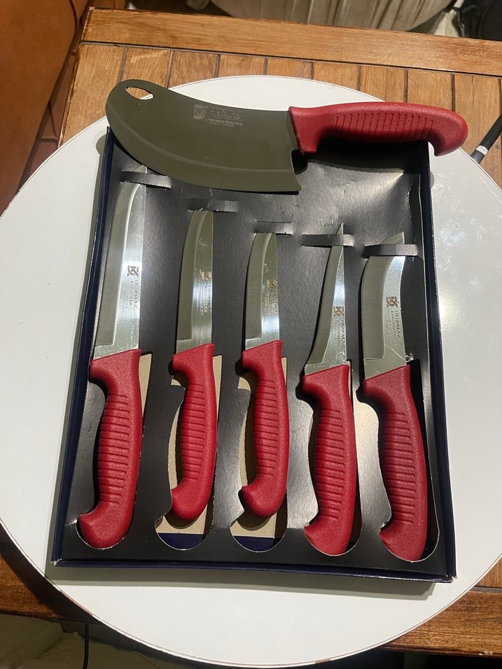 Kırmızı Saplı 6 Parça Bıçak Seti - Görsel 2