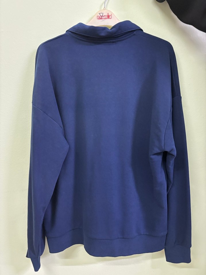 Mavi Kadın Polo Yaka Sweatshirt - Görsel 3