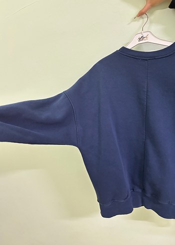 Kadın Lacivert Oversize Sweatshirt - Görsel 4