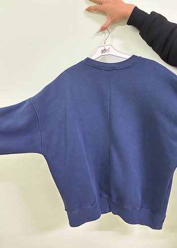Kadın Lacivert Oversize Sweatshirt - Görsel 2