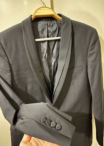 Siyah Düğmeli Erkek Takım Elbise Ceket - Görsel 5