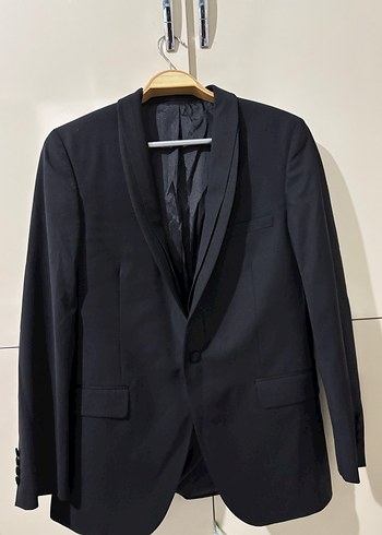 Siyah Düğmeli Erkek Takım Elbise Ceket - Görsel 4