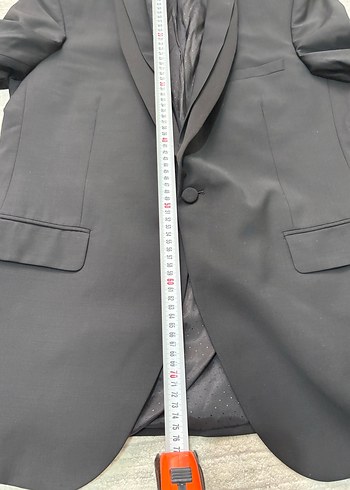 Siyah Düğmeli Erkek Takım Elbise Ceket - Görsel 9