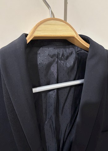 Siyah Düğmeli Erkek Takım Elbise Ceket - Görsel 2