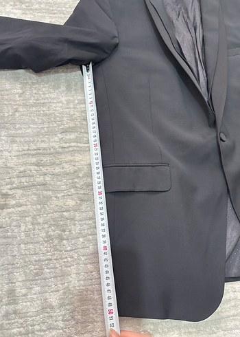 Siyah Düğmeli Erkek Takım Elbise Ceket - Görsel 7