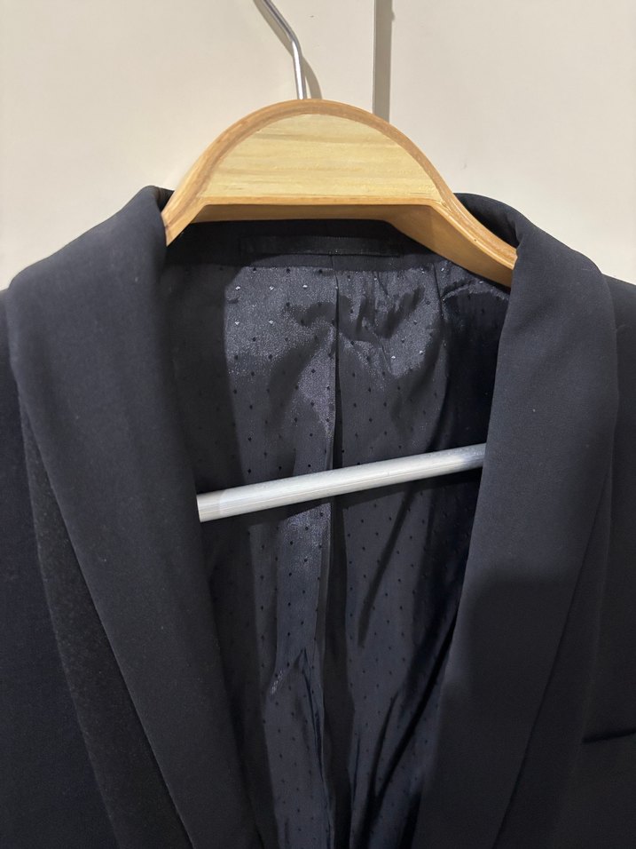 Siyah Düğmeli Erkek Takım Elbise Ceket - Görsel 2