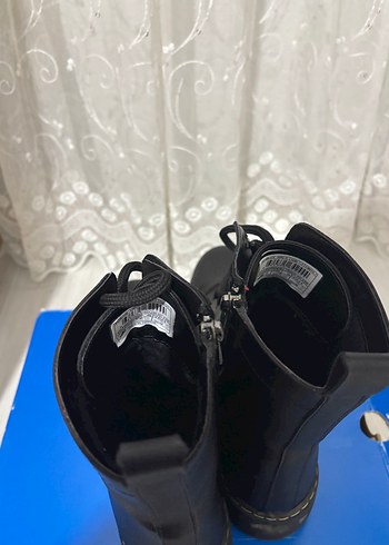 Siyah Bağcıklı Platform Topuklu Kadın Bot - Görsel 5