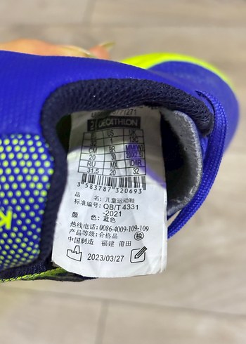 Mavi Erkek Çocuk Spor Ayakkabı Velcro - Görsel 9