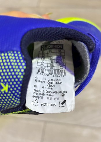 Mavi Erkek Çocuk Spor Ayakkabı Velcro - Görsel 8