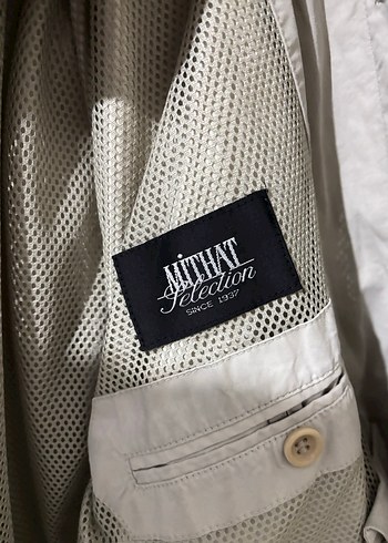 Bej Midi Keten Trençkot - Görsel 2