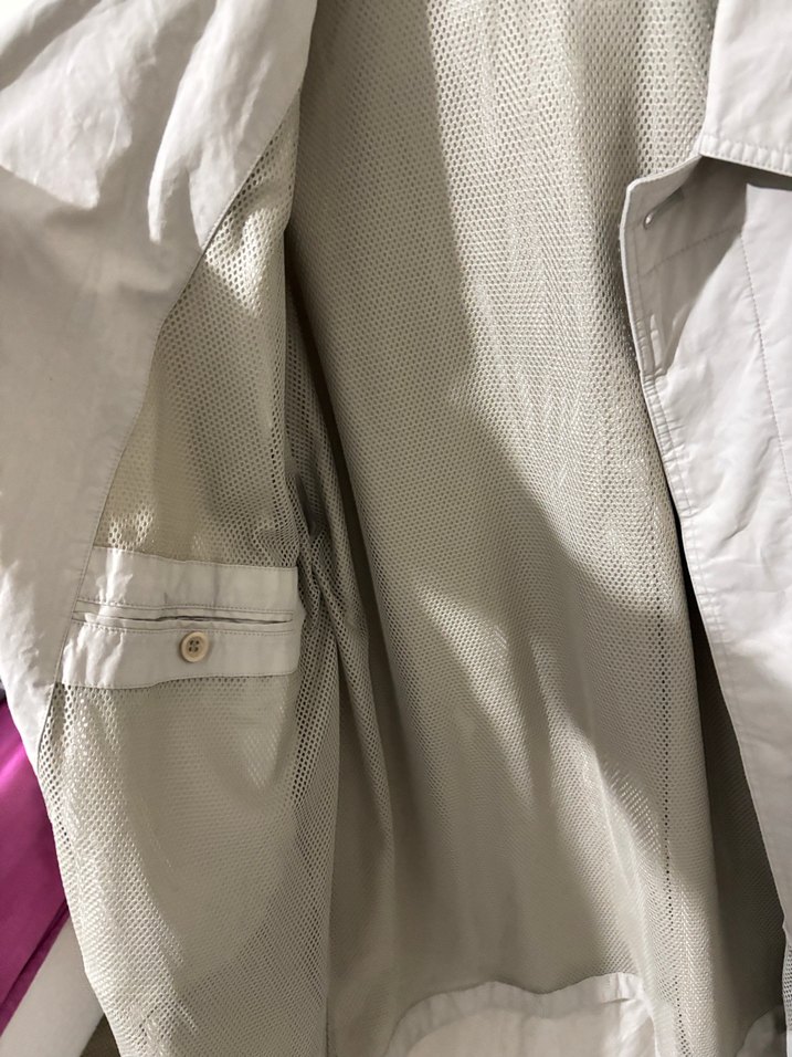 Bej Midi Keten Trençkot - Görsel 4