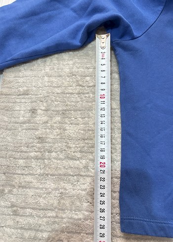 Kadın Mavi Yüksek Yakalı Sweatshirt - Görsel 7