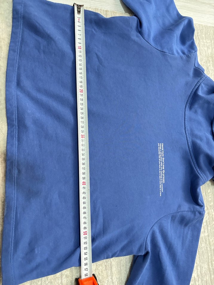 Kadın Mavi Yüksek Yakalı Sweatshirt - Görsel 5