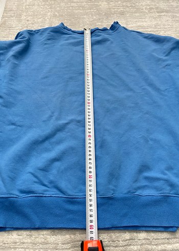 Mavi Rahat Kesim Kadın Sweatshirt - Görsel 4