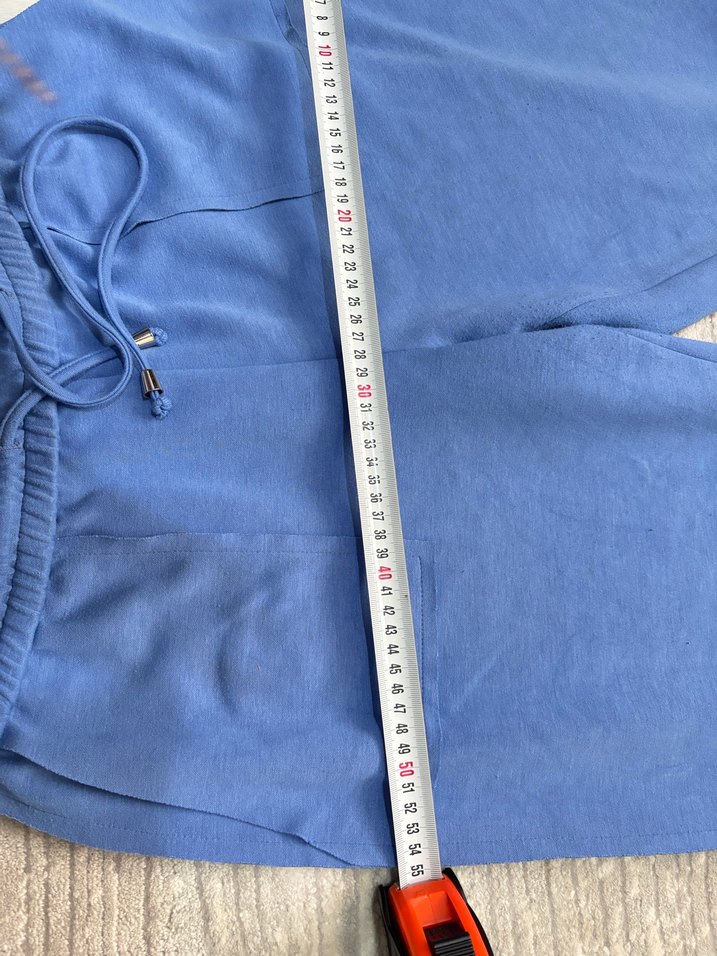 Wide Leg mavi renk kadın eşofman - Görsel 5