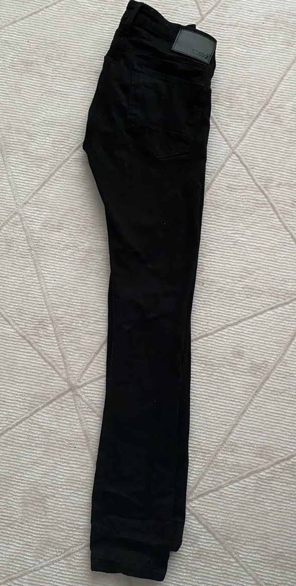 Erkek Siyah Regular Fit Denim Pantolon - Görsel 2