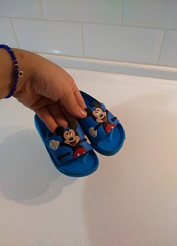 20 Beden mavi Renk Mickey mouse sandalet 