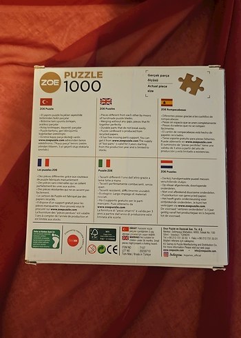 ZOE 1000 Parça Yüksek Kalite Puzzle - Görsel 3