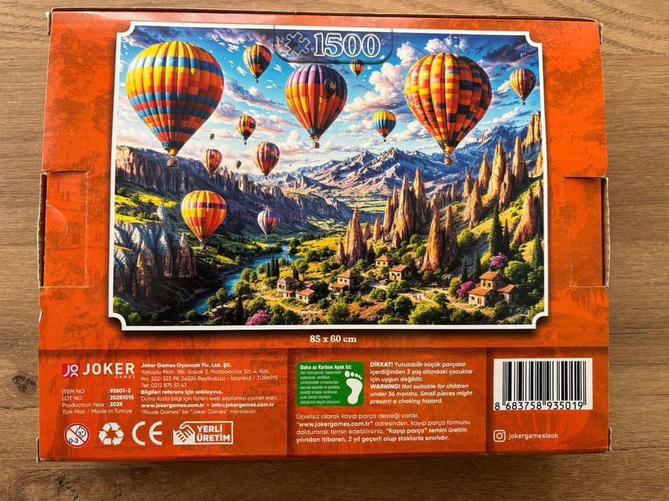 Route 1500 Parça Puzzle - Kapadokya Rüyaları - Görsel 3
