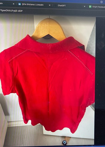 Tommy Hilfiger Kırmızı Polo Tişört orjınal degıl - Görsel 3