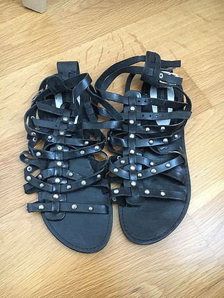 38 Beden siyah Renk Forewer new sandalet 