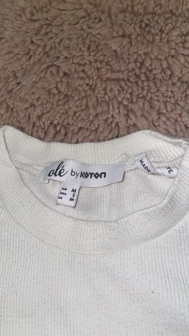 Kız Çocuk Beyaz Baskılı Kısa Kollu Tişört - Görsel 2