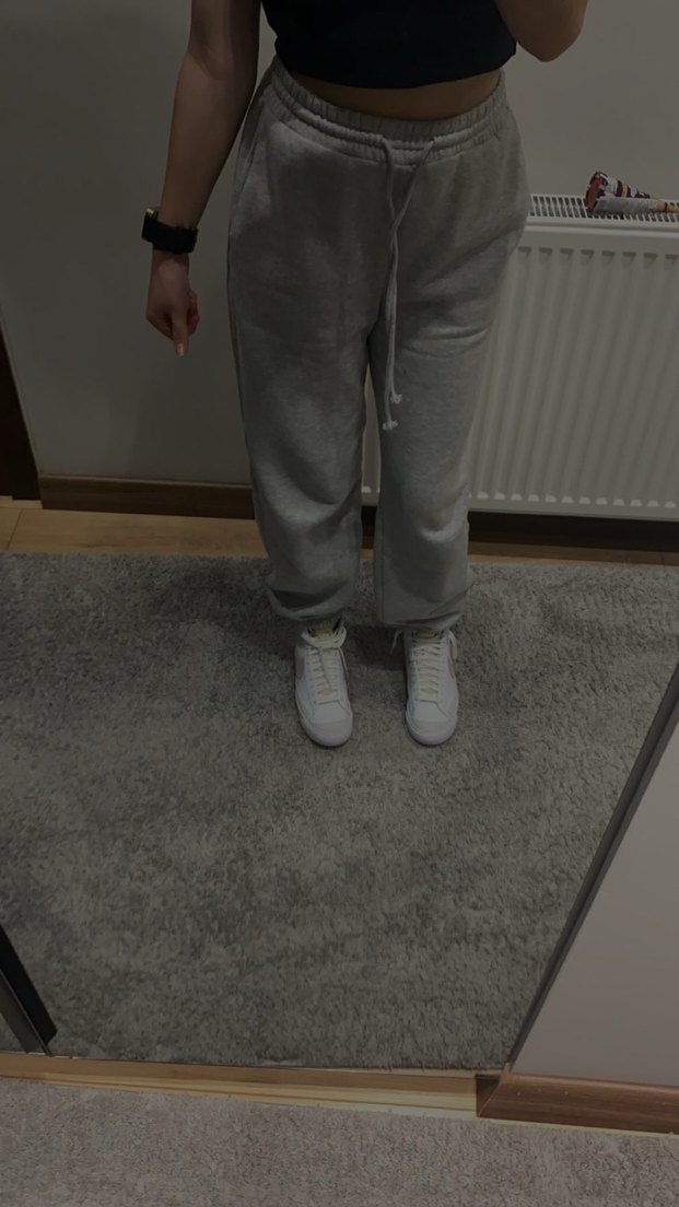 Gri Kadın Rahat Kesim Eşofman Takımı - Görsel 2