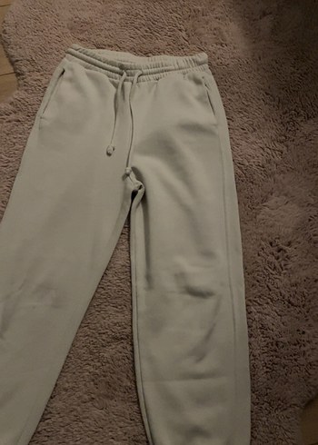 Beyaz Kadın Midi Eşofman Altı - Görsel 2