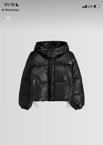 Kadın Siyah Deri Ceket - Görsel 2