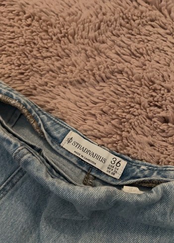 Düğmeli Mavi Kısa Kadın Denim Şort - Görsel 3