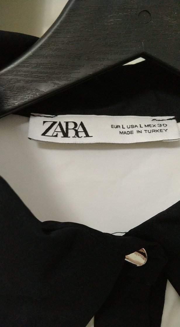 Gri Detaylı Beyaz Kadın Gömlek - Görsel 4