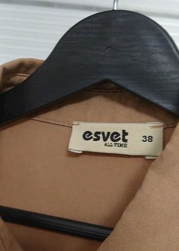 Bej Süet Düğmeli Uzun Kollu Gömlek - Görsel 3