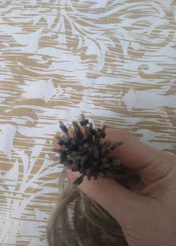 Bej Püsküllü Bohem Saç Aksesuarı - Görsel 4