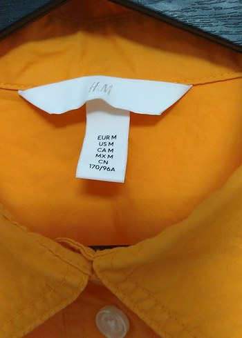 Sarı Kadın Düğmeli Keten Gömlek - Görsel 4