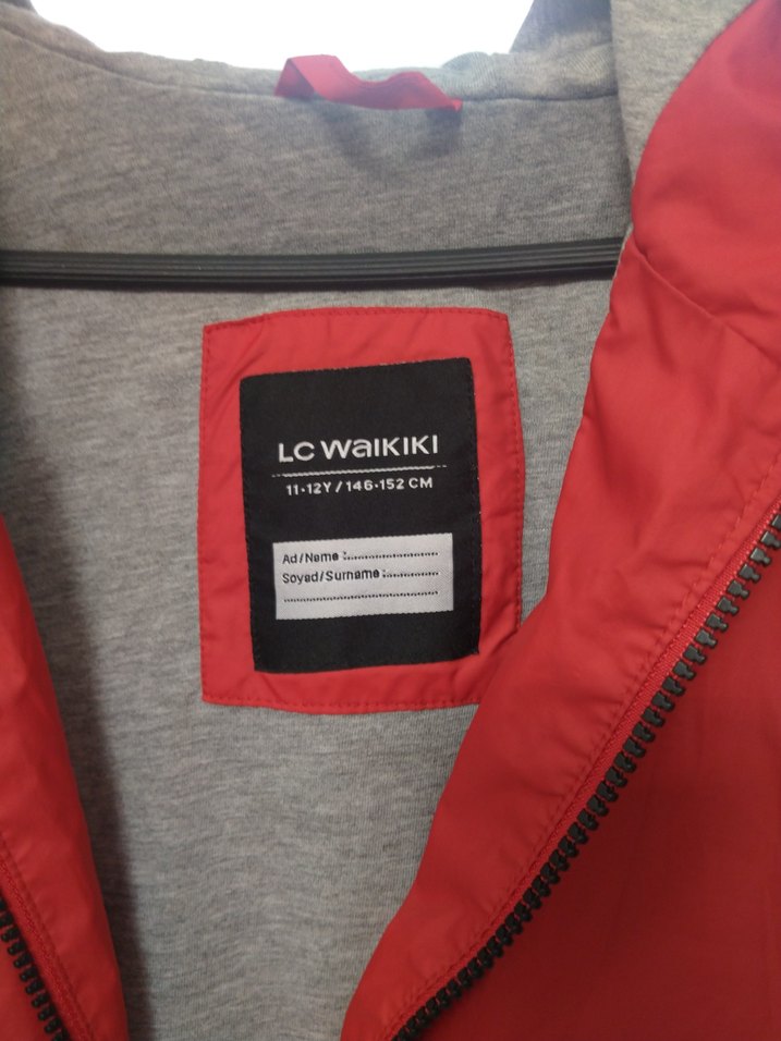 Kadın Parlak Kırmızı Fermuarlı Ceket - Görsel 3